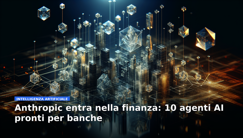 Anthropic entra nella finanza: 10 agenti AI pronti per banche